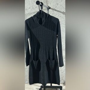 Dark Grey Sweater Dress